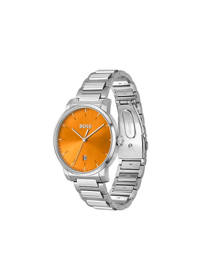 HUGO BOSS Men's Analog Round Shape Stainless Steel Wrist Watch 1514133 - 41 Mm  - Image 2