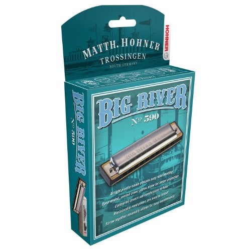 HOHNER 590BX Big River Harmonica, Key of B (590BX-BN) - Image 1
