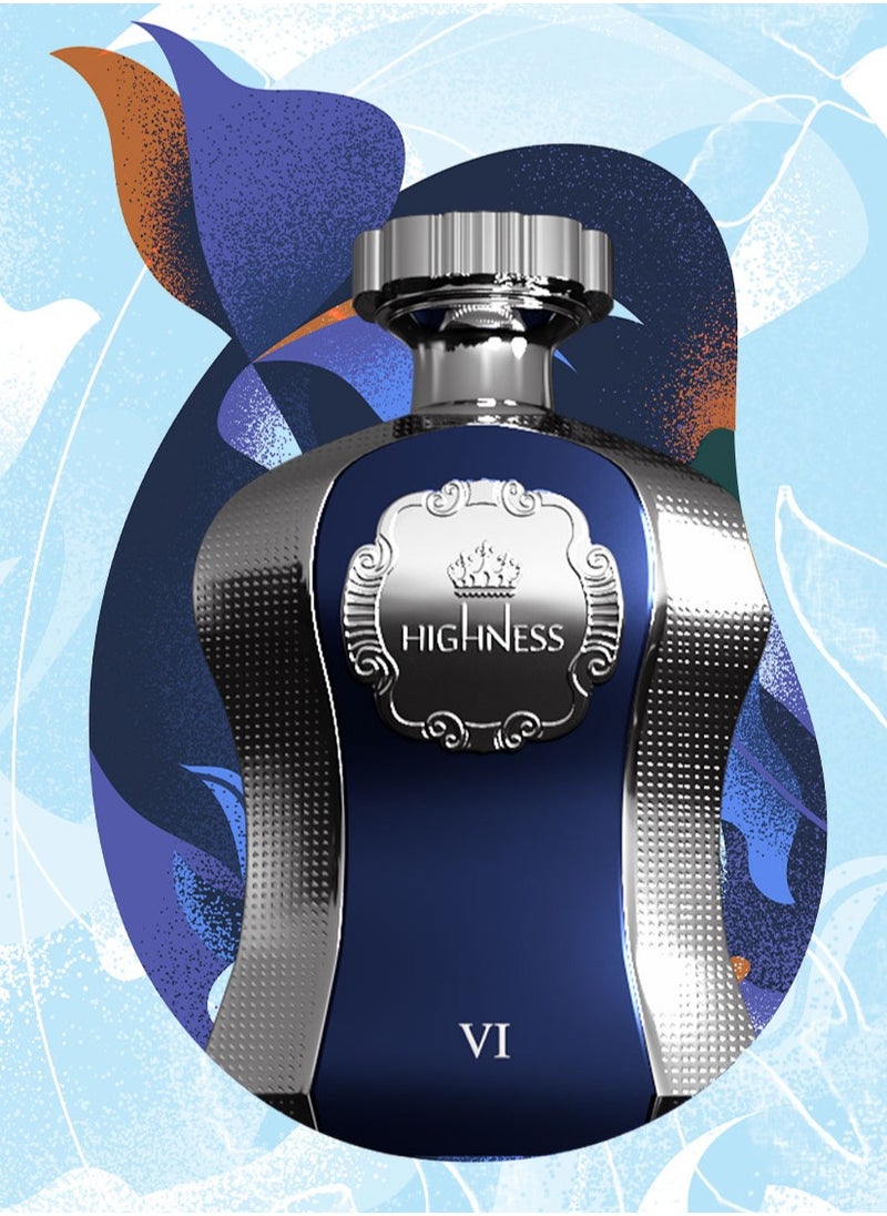 Afnan Highness VI Blue Unisex Eau De Parfum, 100ML  - Image 5