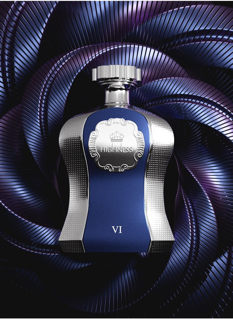 Afnan Highness VI Blue Unisex Eau De Parfum, 100ML  - Image 4