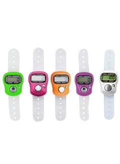 Generic 5 Pcs Electronic Tasbeeh Counter Tally Counter Finger Digital Tasbeeh Counter  - Image 1