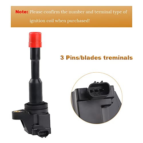 JDMON Ignition Coils Replacement for Honda Civic Hybrid 2003 2004 2005 2006 2007 2008 2009 2010 2011 1.3L Replace UF-374 C1408 30521REAZ01 Pack of 8 - Image 4