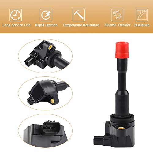 JDMON Ignition Coils Replacement for Honda Civic Hybrid 2003 2004 2005 2006 2007 2008 2009 2010 2011 1.3L Replace UF-374 C1408 30521REAZ01 Pack of 8 - Image 5