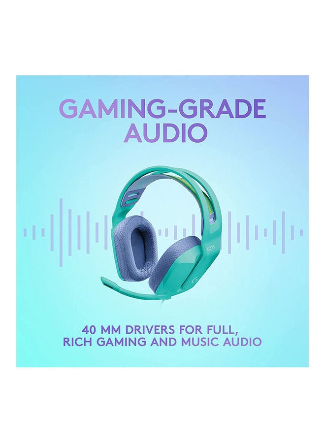 Logitech G335 Wired Gaming Headset - Mint - Image 2