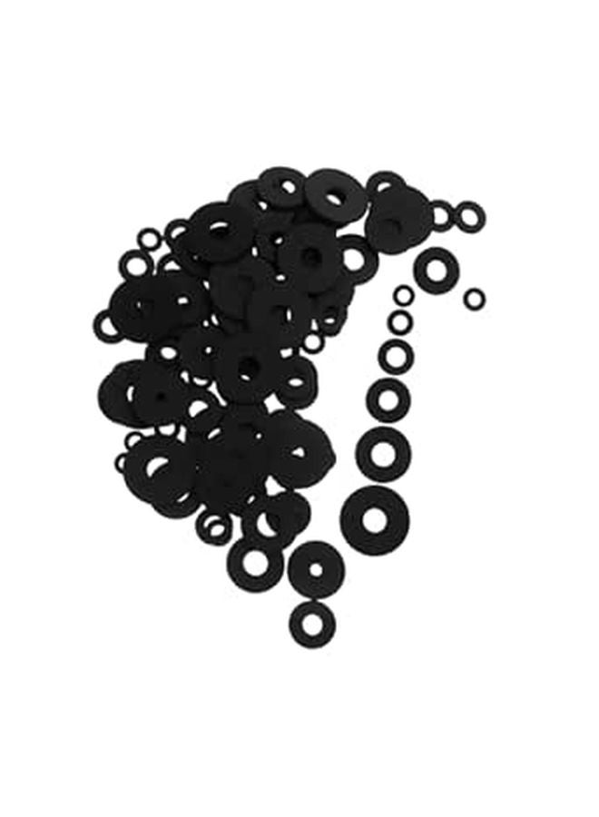 120 Pcs Black Rubber Flat Washers Heavy Duty Dampening Pads for Washing Machine Fridge Air Conditioner - Image 1