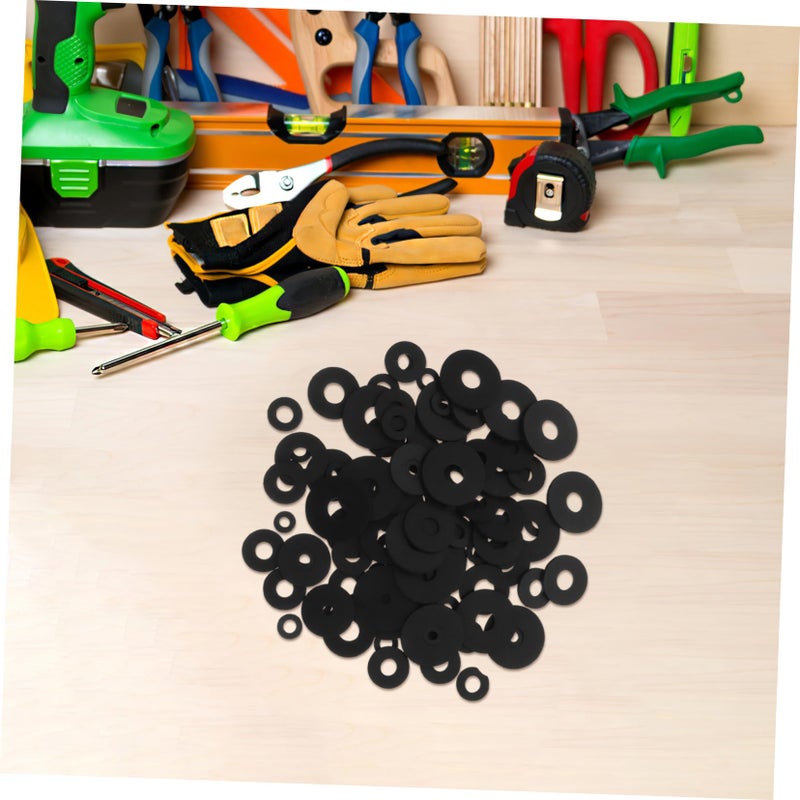 120 Pcs Black Rubber Flat Washers Heavy Duty Dampening Pads for Washing Machine Fridge Air Conditioner - Image 5