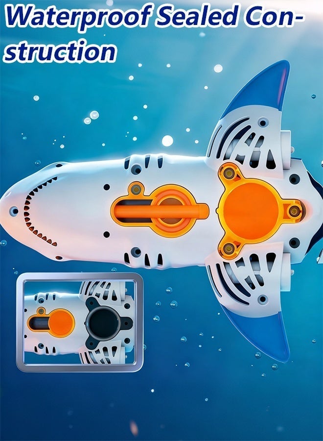 【Multi-Functional Water Star】Remote-Controlled Realistic Shark Toy Set | 360° Flexible Swaying | Smart Lighting System | Fun Water Spraying Modes | Versatile for Multiple Scenarios - Image 5