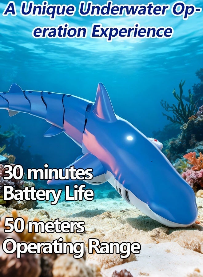 【Multi-Functional Water Star】Remote-Controlled Realistic Shark Toy Set | 360° Flexible Swaying | Smart Lighting System | Fun Water Spraying Modes | Versatile for Multiple Scenarios - Image 3
