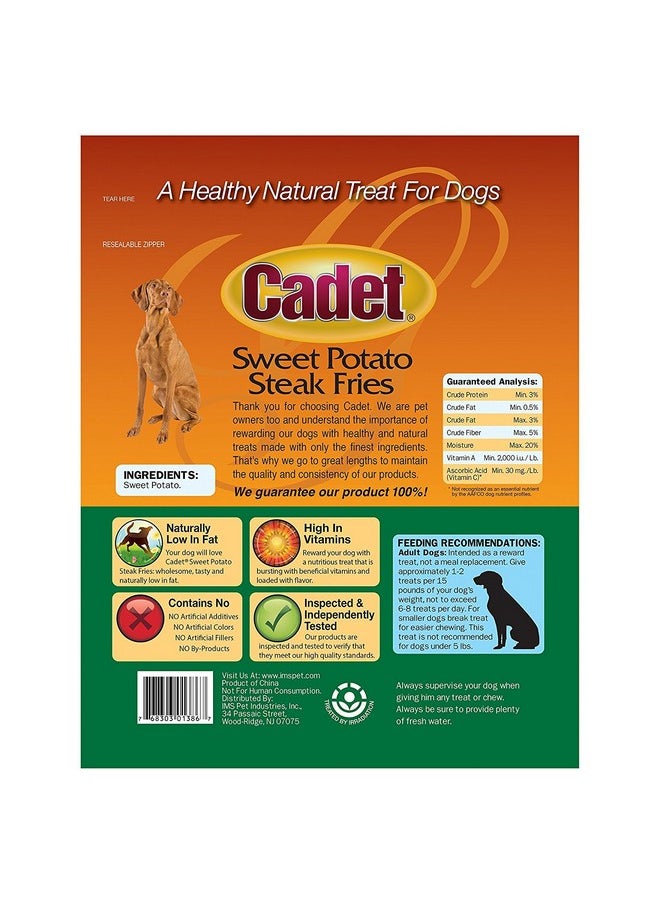 Cadet (3 Pack) Cadet Sweet Potato Dog Treat Steak Fries; 1 Lb.  - Image 2