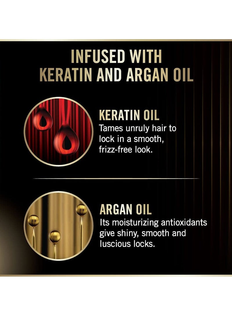 TRESemmé TRESemme Keratin Smooth Shampoo 580 ml With Keratin and Argan Oil for Straighter Shinier Hair - Nourishes Dry Hair and Controls Frizz For Men and Women - Image 2