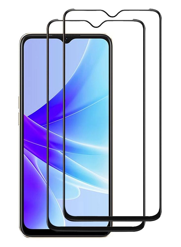 2 Pack OPPO A77s Screen Protector Tempered Glass 9H Anti-Scratch Shatterproof HD Edge to Edge Full Coverage Film 6.56 inch  - Image 1