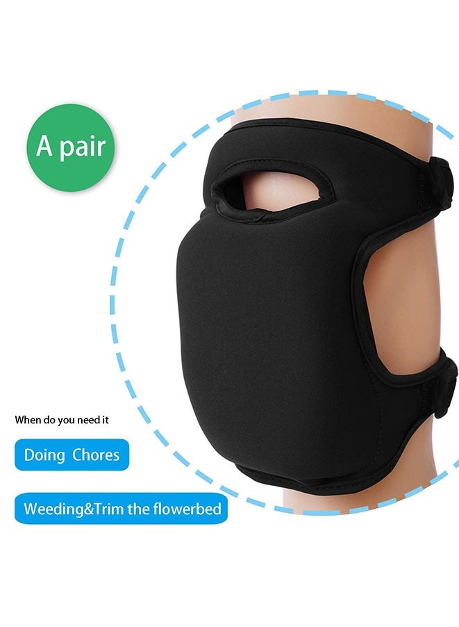 Muyixin وسادة ركبة للحدائق من رغوة الذاكرة الناعمة واقيات ركبة للحديقة وسادة واقية مع حزامين مزدوجين لتنظيف الحدائق وتنظيف الأرضيات - Image 5