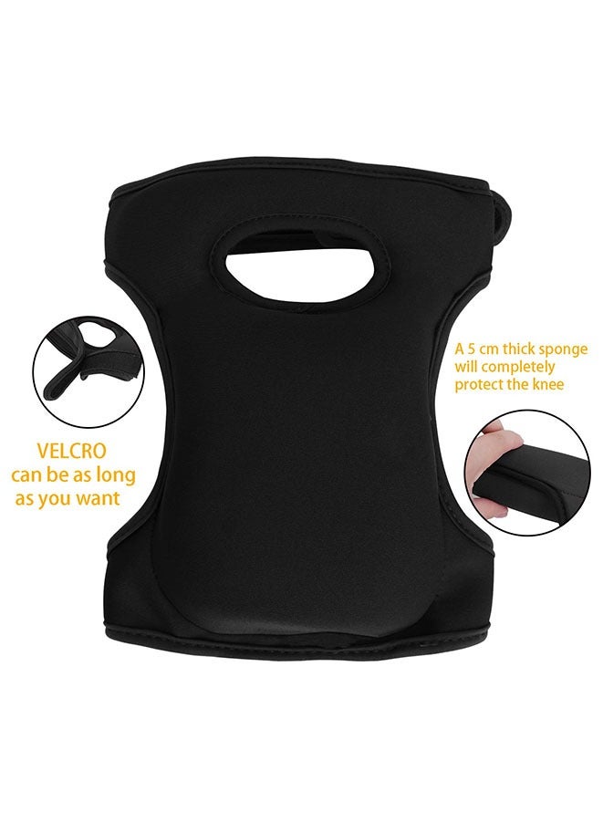 Muyixin وسادة ركبة للحدائق من رغوة الذاكرة الناعمة واقيات ركبة للحديقة وسادة واقية مع حزامين مزدوجين لتنظيف الحدائق وتنظيف الأرضيات - Image 3