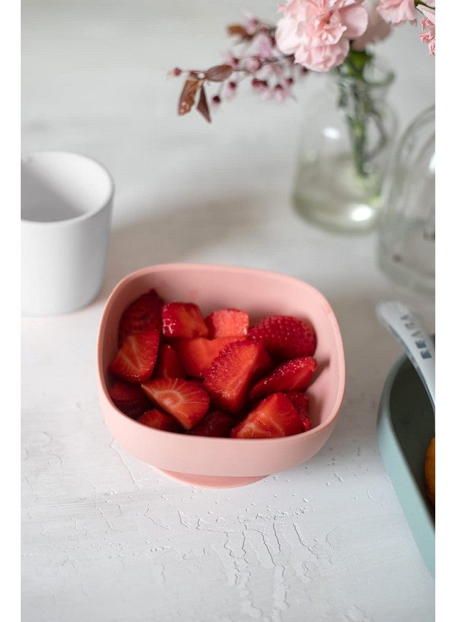 Beaba Silicone Suction Baby Bowl, Soft Anti Slip Durable Unbreakable Toddler Bowls, Baby Essentials, Toddler Baby Feeding, (Rose) - Image 2