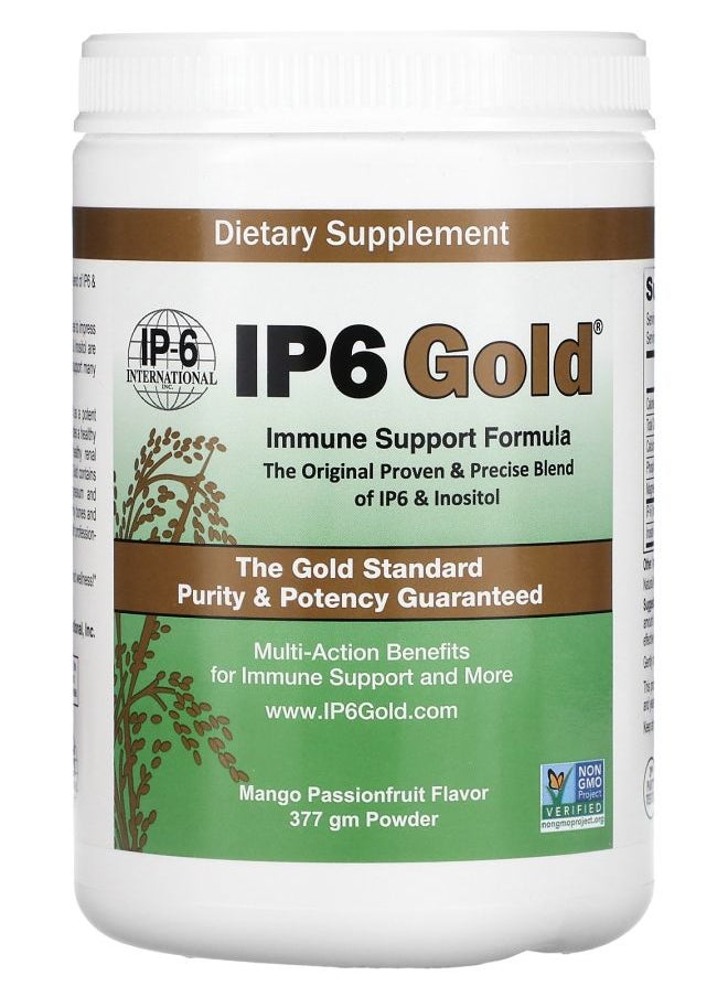 IP-6 International IP6 Gold Immune Support Formula Powder Mango Passionfruit 377 gm 
