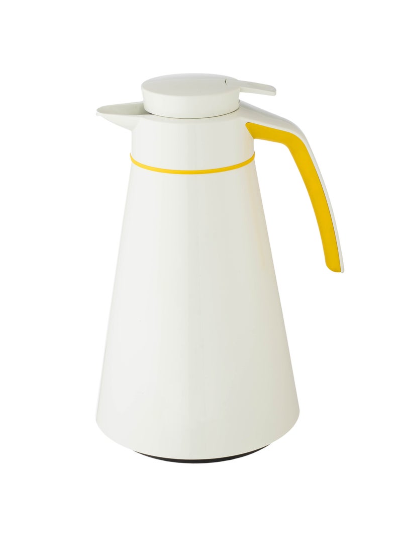 emsa German EMSA thermos capacity 1.5 liter white and yellow - Image 3
