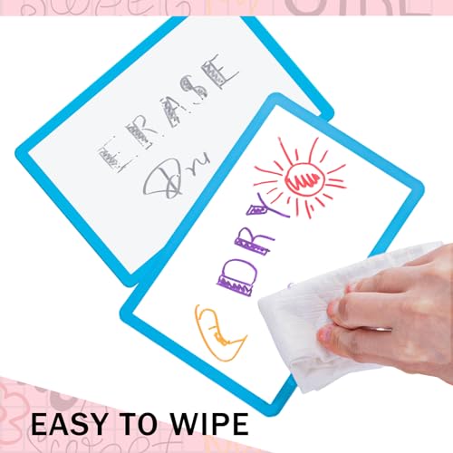 Harloon 100 Pcs Dry Erase Index Cards 4 x 6 Inch Laminated Reusable Dry Erase Note Cards Sheets for Office to Do List (Multicolored) - Image 5
