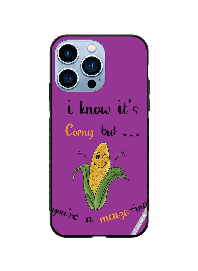 VR CREATIVE Protective Case Cover For Apple iPhone 13 Pro Corn Design Multicolour - Image 1