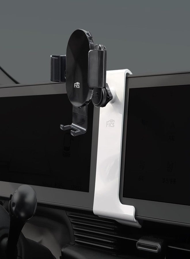 FICS Car Phone Holder for Hyundai IONIQ5 2022, 2023, 2024 - Custom-Fit Mount for Seamless Display Integration, Interior Accessories for Navigation Use, Stable Driving View - Image 1