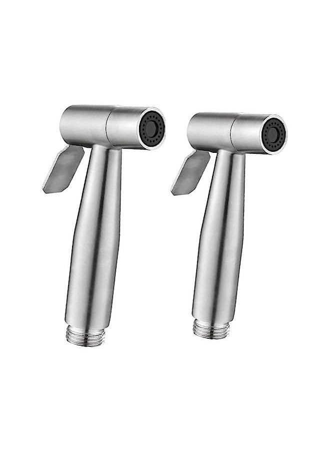 The Bros 2 Pieces Bidet Toilet Sprayer Head Stainless Steel Handheld Bidet Sprayer Cloth Bathroom Diaper Sprayer for Kitchen and Toilet Cleaning (Bidet Sprayer Head)… - Image 5