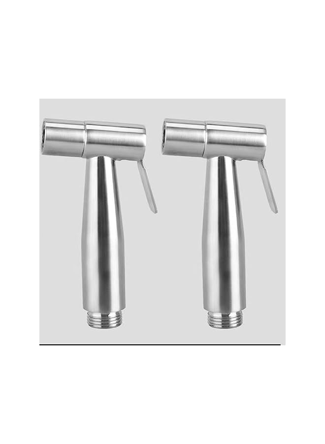 The Bros 2 Pieces Bidet Toilet Sprayer Head Stainless Steel Handheld Bidet Sprayer Cloth Bathroom Diaper Sprayer for Kitchen and Toilet Cleaning (Bidet Sprayer Head)… - Image 2