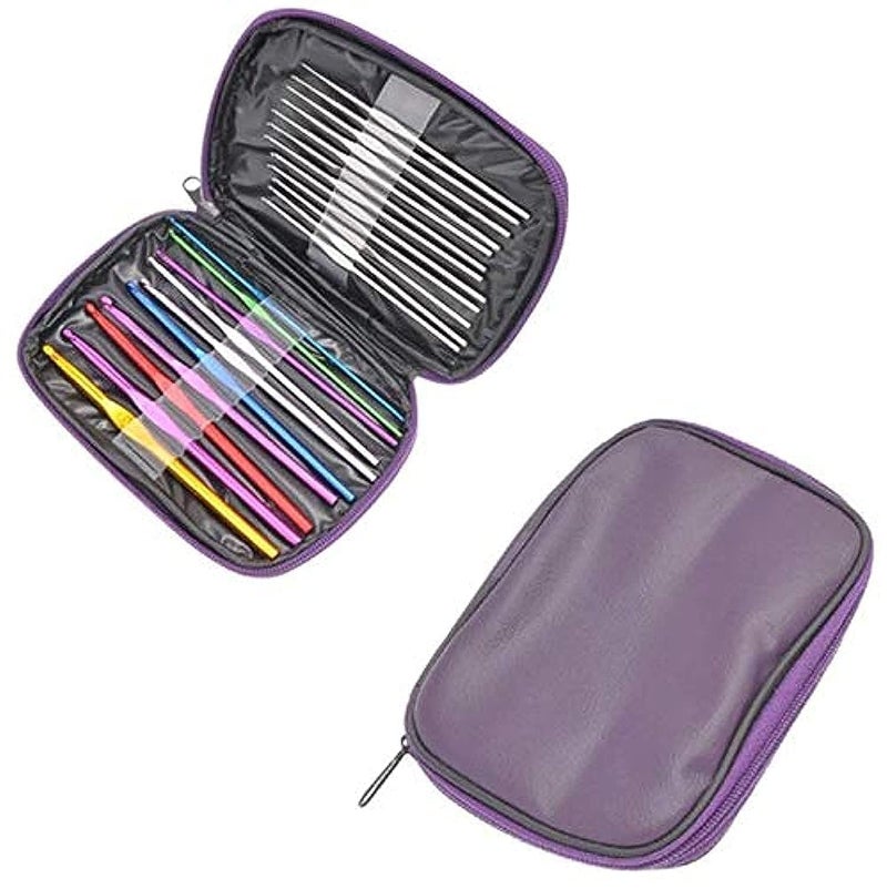 Set of 22pcs Crochet and Knitting Hooks Needles with Pouch