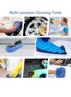 Motim 12Pcs Car Wash Kit, Auto Detailing Cleaning Set, Car Care Kit (No Car Cleaner) with Bucket/Towel/Mitt/Duster/Window Scraper/Tire Brush Complete Car Cleaner Wheel Cleaner Tools for Perfect Car Wash  - Image 3