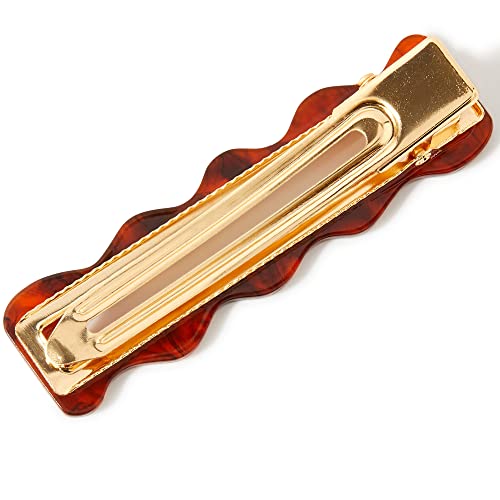 Accessorize London Women'S Tort Wavey Tortoise Shell Barette Hair Clip - Image 2