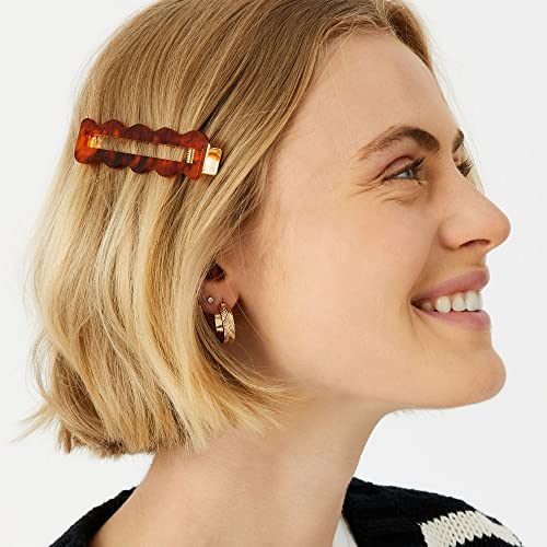 Accessorize London Women'S Tort Wavey Tortoise Shell Barette Hair Clip - Image 3