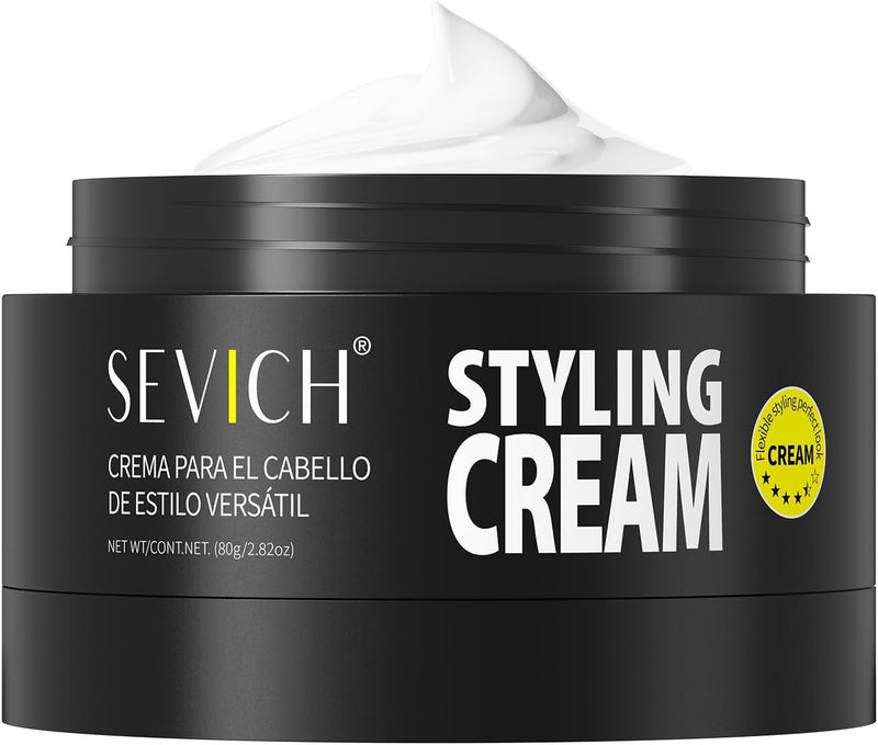 Men's Hair Styling Cream - Matte Powerful Hair Gel, Containing Plant Essence, Persistent Shaping,Fresh and Non Greasy, Easy to Clean, 80g - Image 1