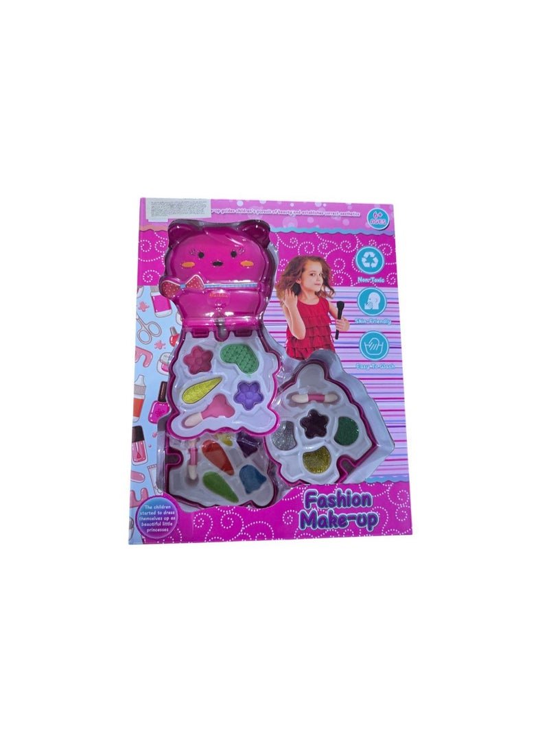 Realistic Kids Makeup Toy (Multicolor) - Birthday Gift for Little Girls - Makeup Toy - Real Kids Makeup Kit Washable Makeup Toys for Kids - Portable Kids Makeup Kits for Girls, Birthday Gifts for - Cosmetics for Girls, Safe Plastic Kids Makeup Toy, Girls Makeup Toys, Gifts - Washable Cosmetics, Realistic Kids Play - Image 1