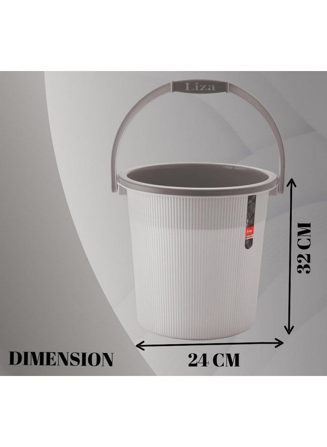 Liza Newton Bathroom Accessories Set Plastic Bath Set Bathroom Bucket, Mug, Stool 3 Pieces Combo Set for Home, Kitchen & Bathroom (Pack of 3) Bathroom Accessories Set (Grey) - Image 3