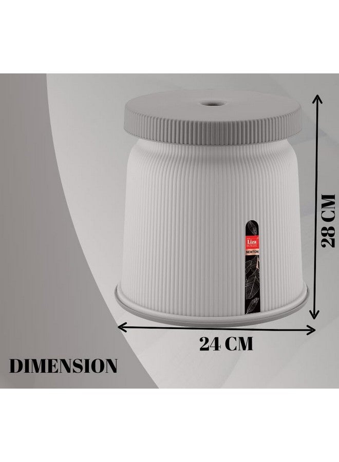 Liza Newton Bathroom Accessories Set Plastic Bath Set Bathroom Bucket, Mug, Stool 3 Pieces Combo Set for Home, Kitchen & Bathroom (Pack of 3) Bathroom Accessories Set (Grey) - Image 4