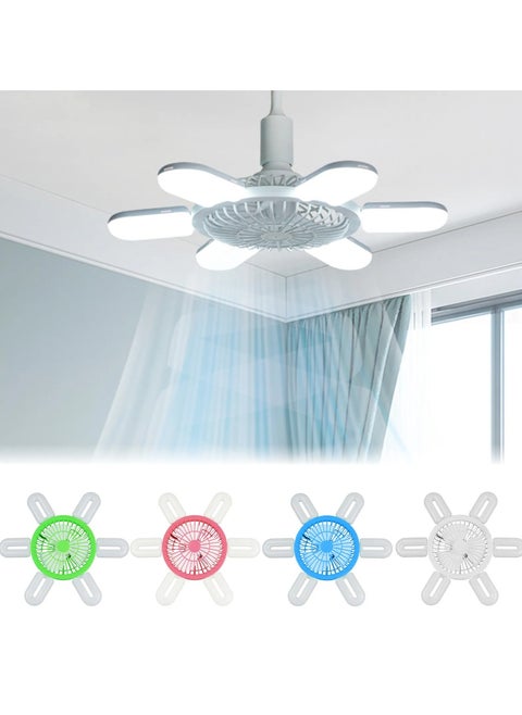 Lamp+Fan 60W Fan Ceiling Light E27 Universal Lighting Base with Remote Control 3 Blades 3 Speeds Wind Chill Controlled Sleep Lighting with Remote.