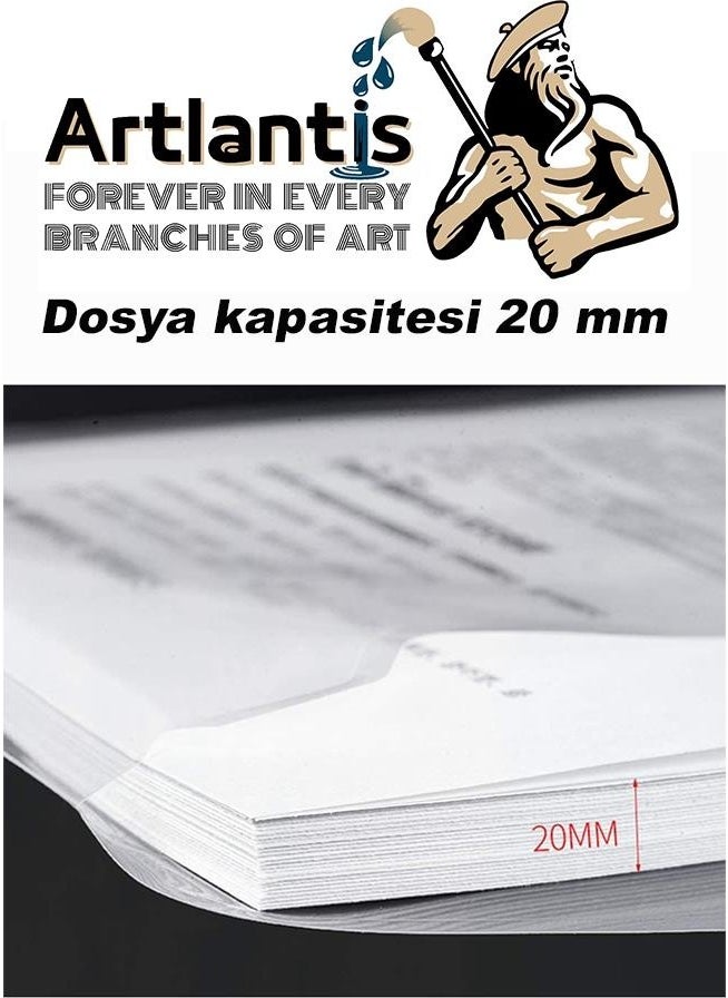 Artlantis حقيبة أكريليك شفافة A3 قطعة واحدة حقيبة طي شفافة A-3 مقاس 47X33.5 سم حجم كبير  - Image 3