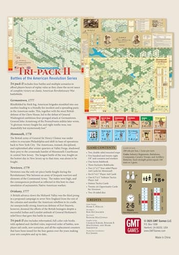 GMT Games Battles of The American Revolution TriPack II Board Game for Adults Ages 18 - Image 5