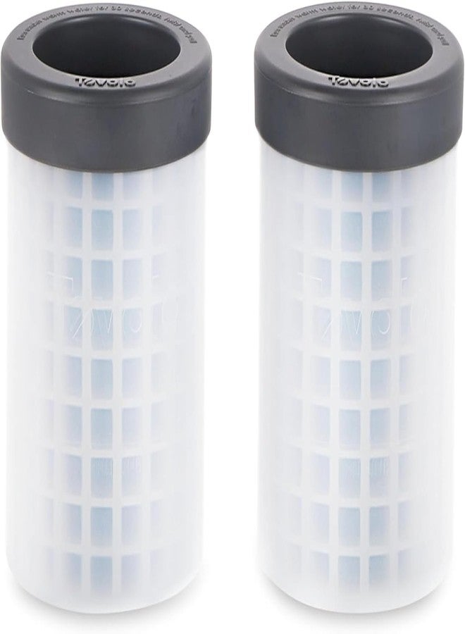 Tovolo Mini Ice Cylinder- Squeeze & Release- Set of 2, 1000422, Gray - Image 1
