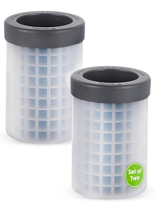 Tovolo Mini Ice Cylinder- Squeeze & Release- Set of 2, 1000422, Gray - Image 2