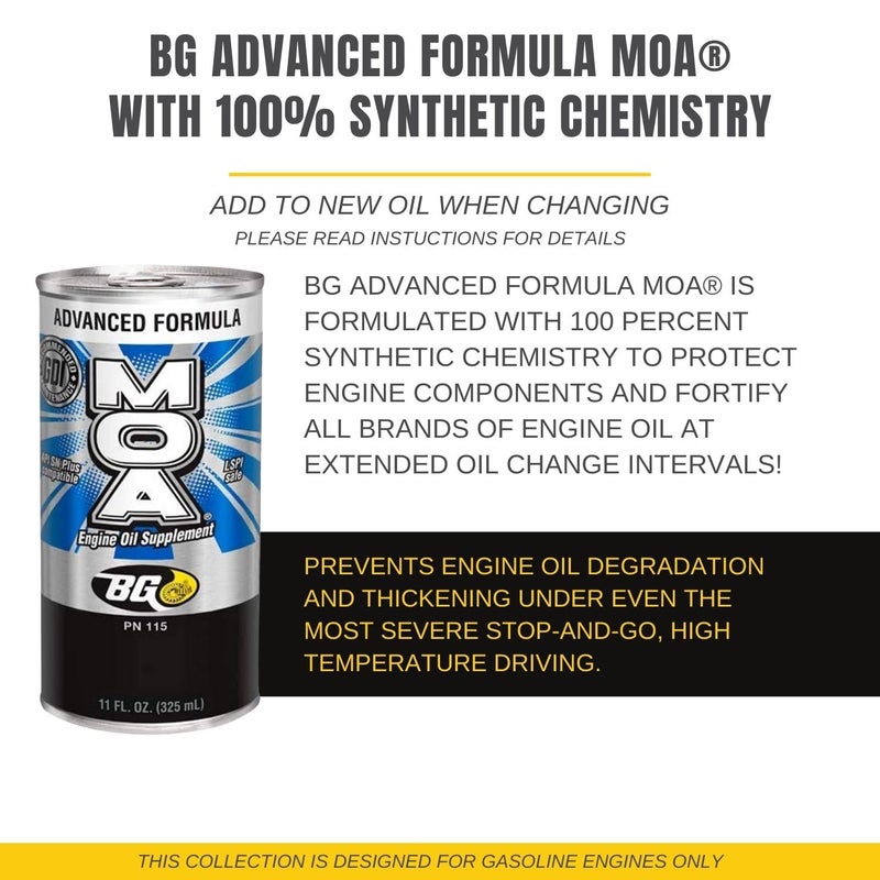 Smilyeez Listing for BG MOA PN 115 Motor Oil Additive Lubrication Supplement & EPR PN 109 Engine Restore and Cleaner (1 Kit) with Pocket Screwdriver - Image 3