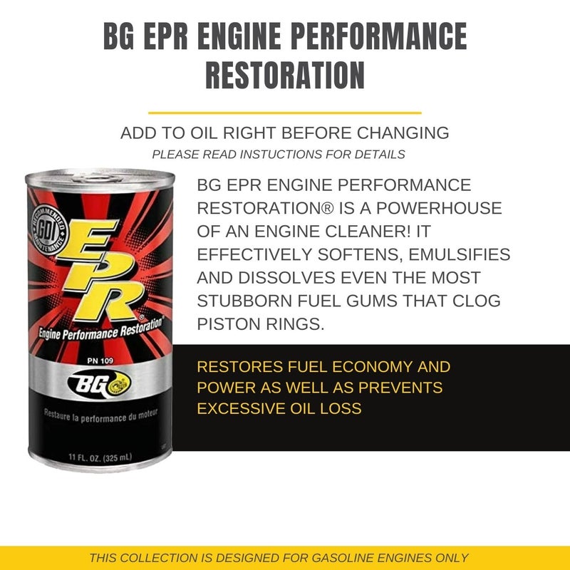 Smilyeez Listing for BG MOA PN 115 Motor Oil Additive Lubrication Supplement & EPR PN 109 Engine Restore and Cleaner (1 Kit) with Pocket Screwdriver - Image 2