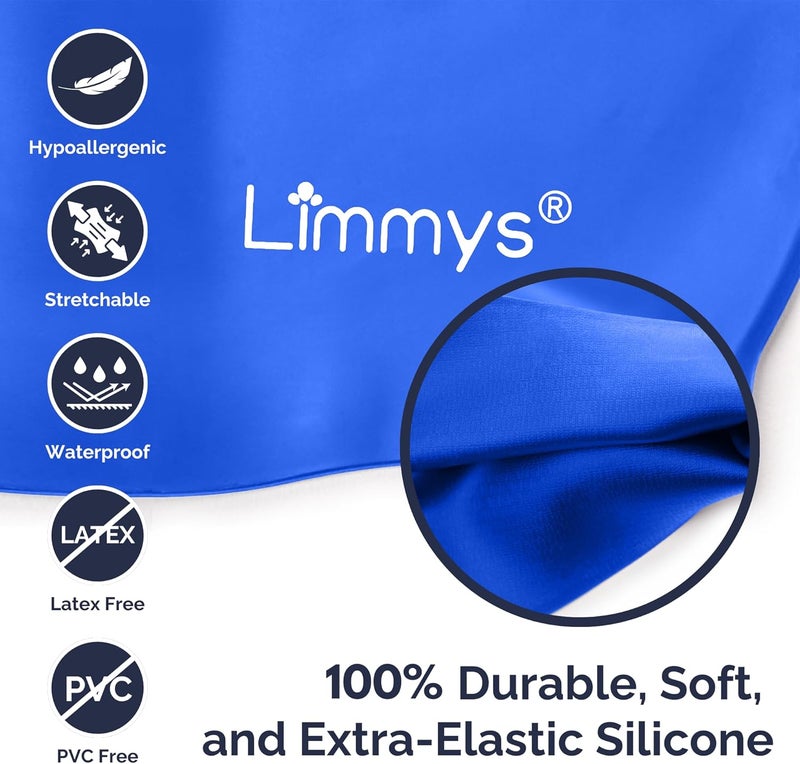 Limmys Kids Swim Cap – 100% Silicone Swim Cap for Boys and Girls – Soft, Stretchy & Comfortable Swimming Cap – Designed for Comfort & Durability - Image 4