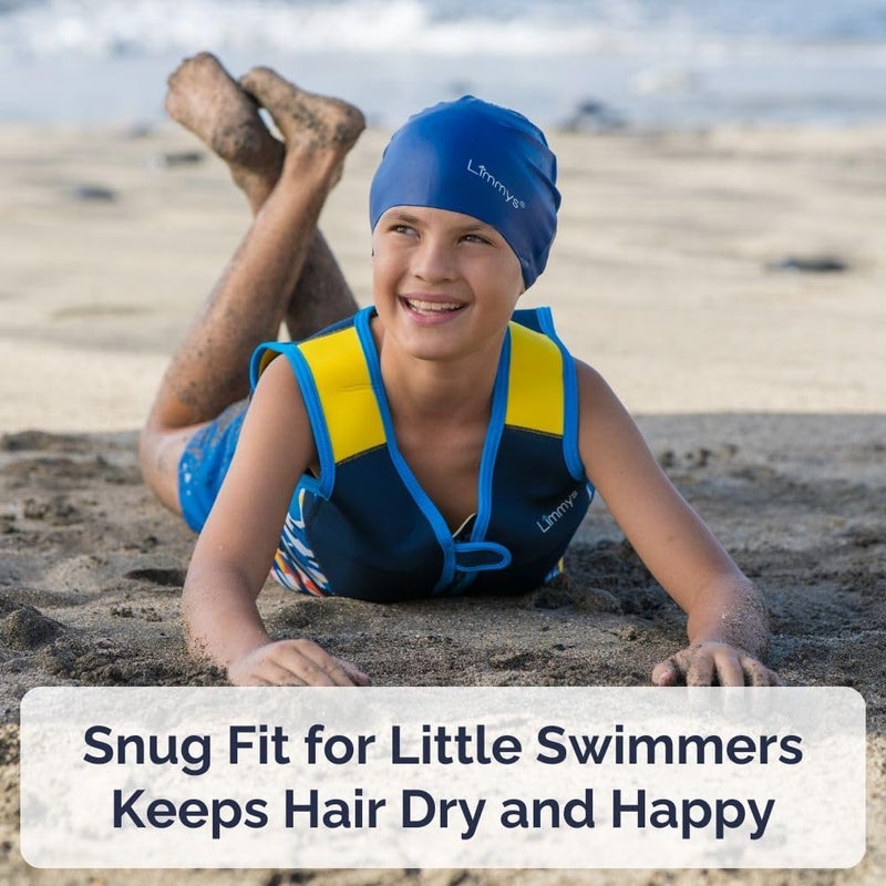 Limmys Kids Swim Cap – 100% Silicone Swim Cap for Boys and Girls – Soft, Stretchy & Comfortable Swimming Cap – Designed for Comfort & Durability - Image 5