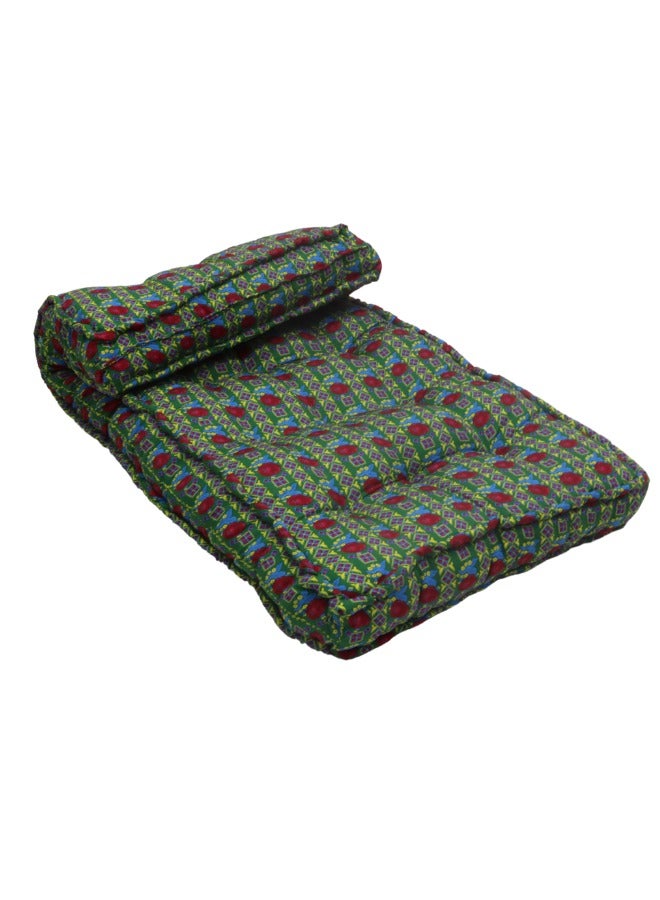 سمارت هوم مرتبة ومطرحة قطنية فاخرة بأبعاد مثالية (180 سم × 90 سم × 10 سم) للمنزل والمخيمات والإستراحات تتميز بالراحة التامة والدعامة المثالية لجعل كل لحظة من الراحة أكثر استرخاءً بفضل قماشها القطني الناعم وارتفاعها المثالي - Image 3