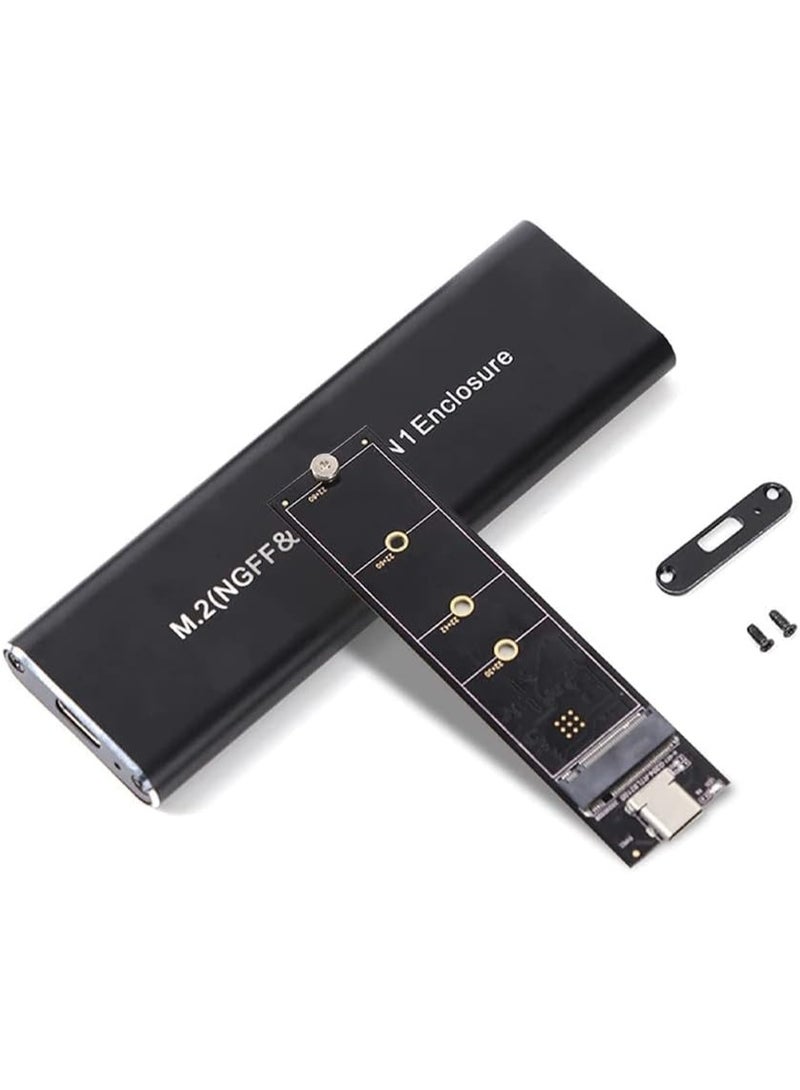 M.2 NVMe to USB-C Enclosure – External SSD Adapter with USB 3.1 Gen 2, 10Gbps for M-Key PCIe SSDs - Image 2
