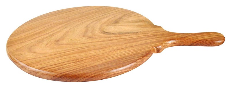 ENGARC Pizza Plate with Handle ,Brown (8 inch to 14 inch) (Normal Pizza Plate, 14 inch) - Image 1