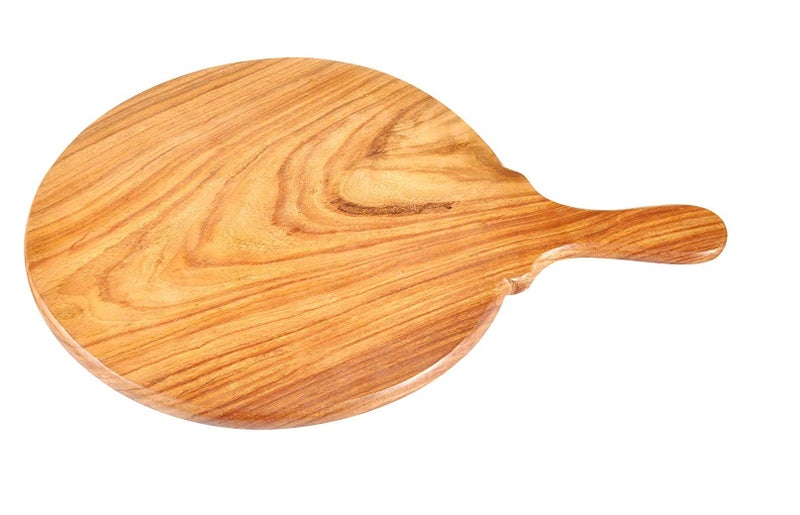ENGARC Pizza Plate with Handle ,Brown (8 inch to 14 inch) (Normal Pizza Plate, 14 inch) - Image 2