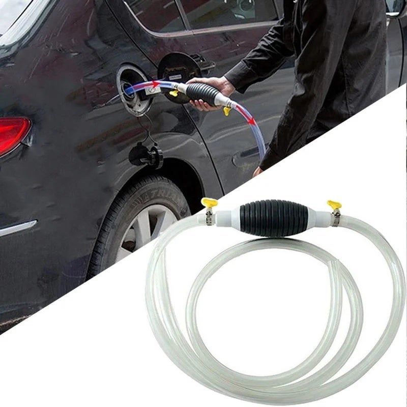 Hand Fuel Pump Car Fuel Tank Sucker Oil Transfer Car Fuel Pump Petrol Diesel Liquid Manual Pump Fuel Emergency Saver Gas Pump - Image 2