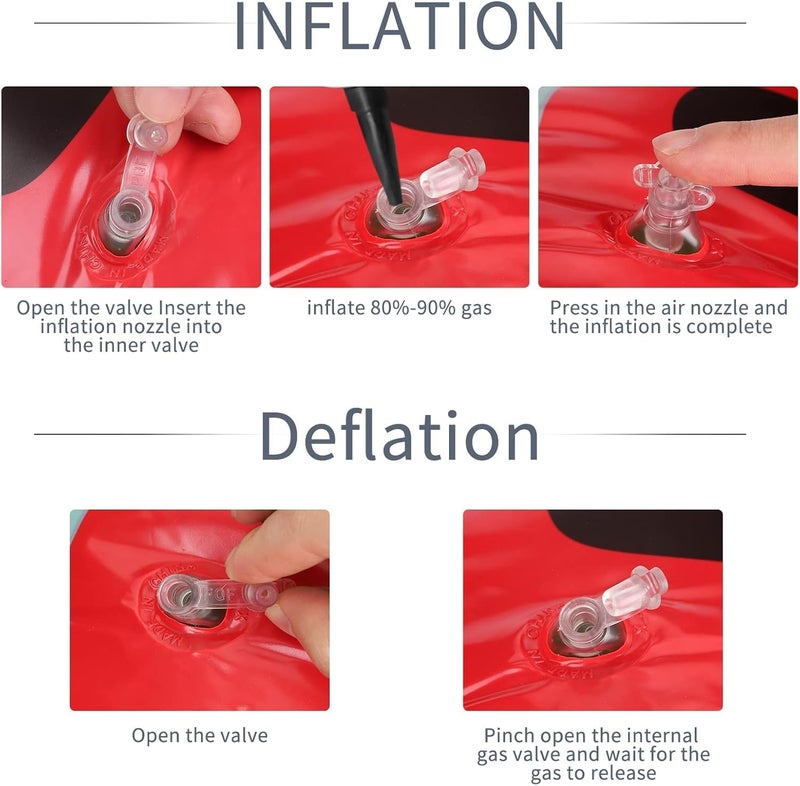 FEBLICH طوافات حمام السباحة القابلة للنفخ على شكل بطيخ، حلقات السباحة، طوافة حمام السباحة 80 سم، أنابيب داخلية للحمام، طوافات شاطئية للبالغين، طوافات قابلة للنفخ، طوافة مائية، كراسي للبحيرة (بطيخ) - Image 3