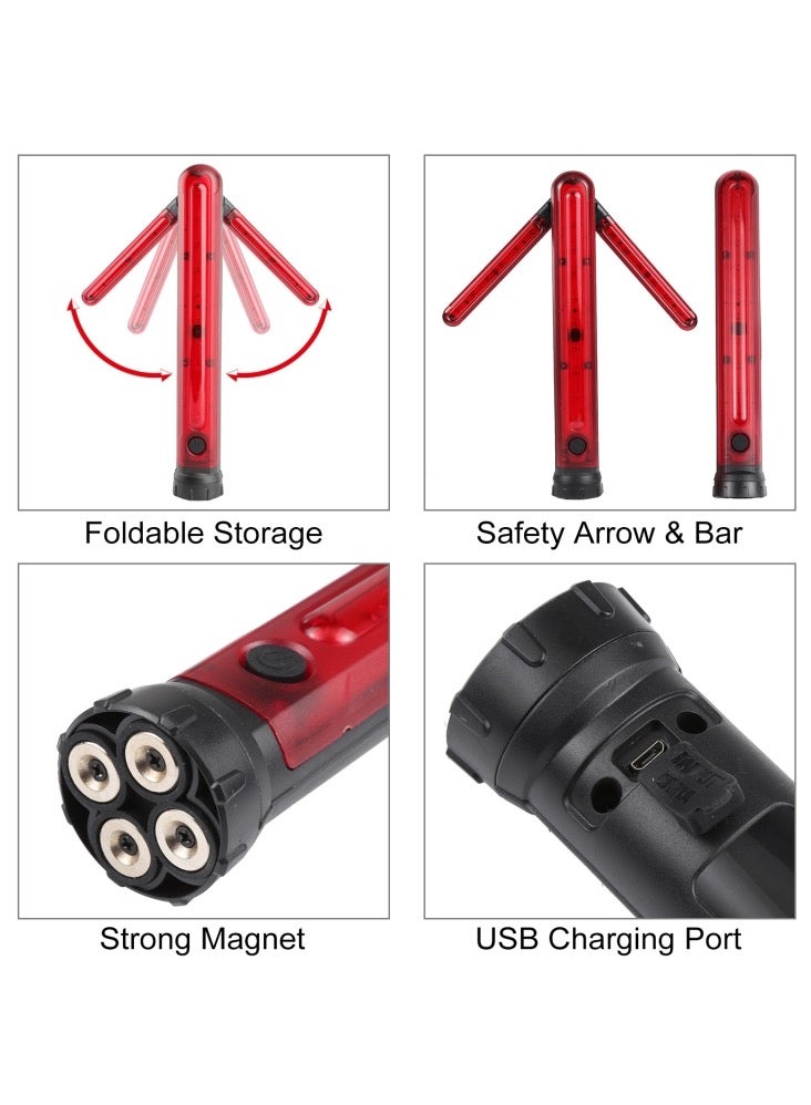 JT01 Rechargeable Traffic Safety Arrow Signal Light Warning Light Bar  - Image 5