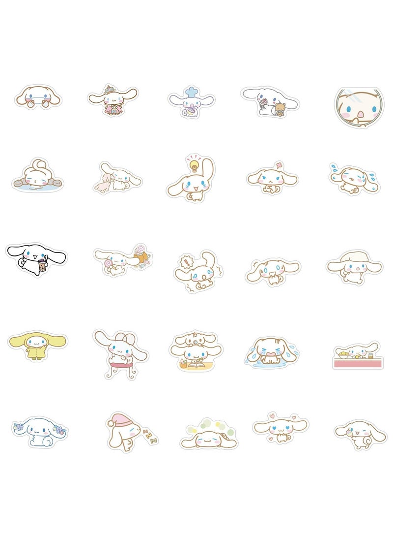 KASTWAVE 50 Pcs Cute Cinnamoroll Stickers, Kawaii Stickers for Laptop Water Bottles Luggage, Anime Cartoon Character Vinyl Scrapbook Stickers, Suitable for Kids Girls Teens Adults - Image 4